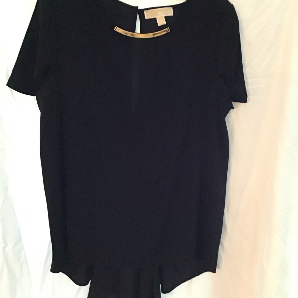 Michael Kors black top Gold embellishments NWOT